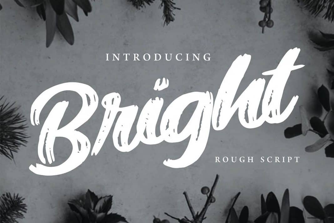 Bright - Modern Rough Script Font