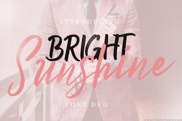 Bright Sunshine Font Duo Free Download