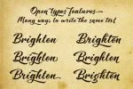 Brighten Italic Font