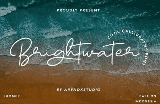 Brightwater - Modern Calligraphy Font