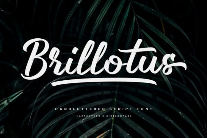 Brillotus - Hand lettered Font