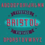 Bristol Vintage Label Typeface