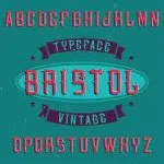 Bristol Vintage Label Typeface