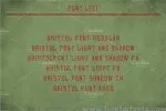 Bristol Vintage Label Typeface