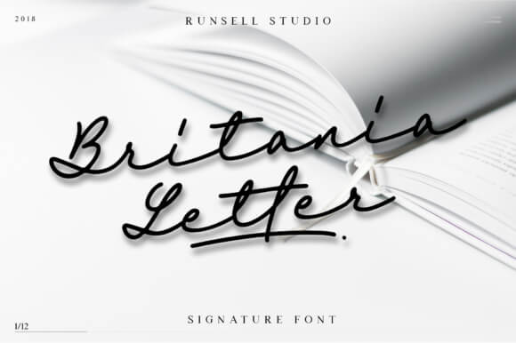 Britania Letter Font
