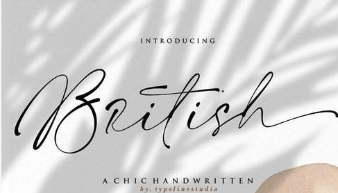 British handwritten Signature