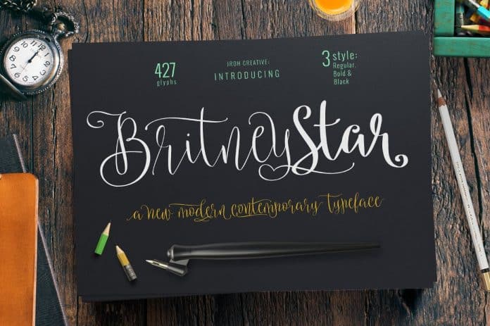Britney Star Font