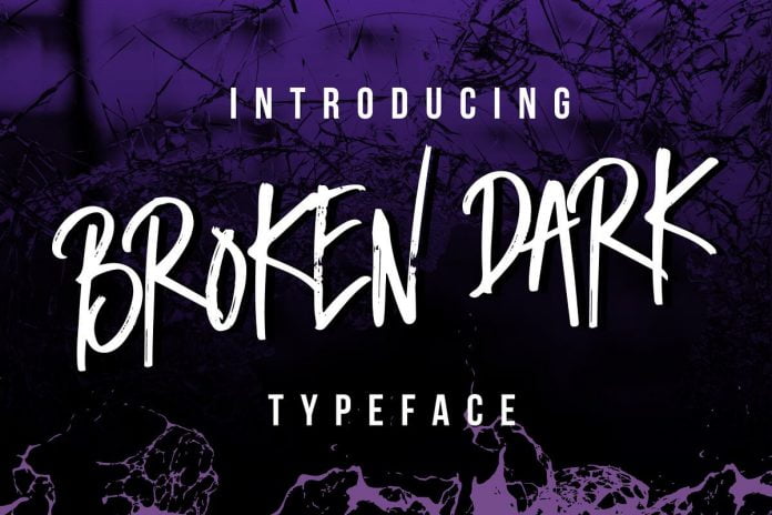 Broken Dark Typeface