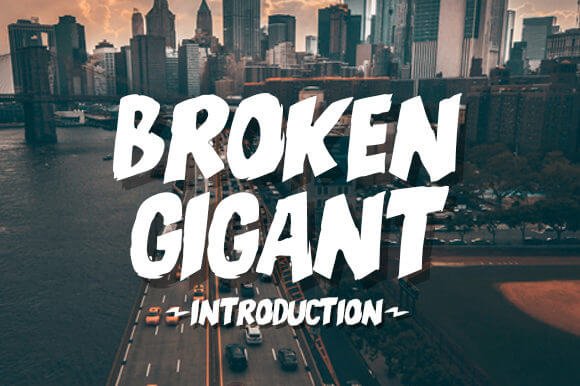 Broken Gigant Font