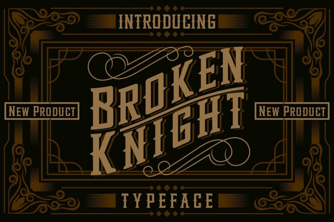 Broken Knight Font