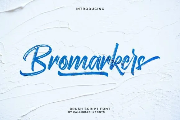 Bromarkers Font Bromarkers Font