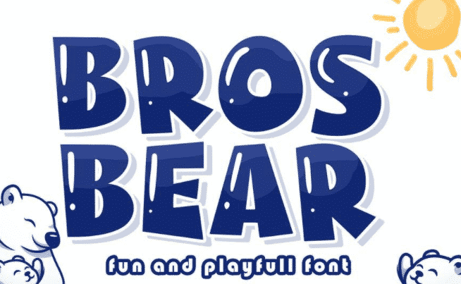 Bros Bear Friendly Logo Font
