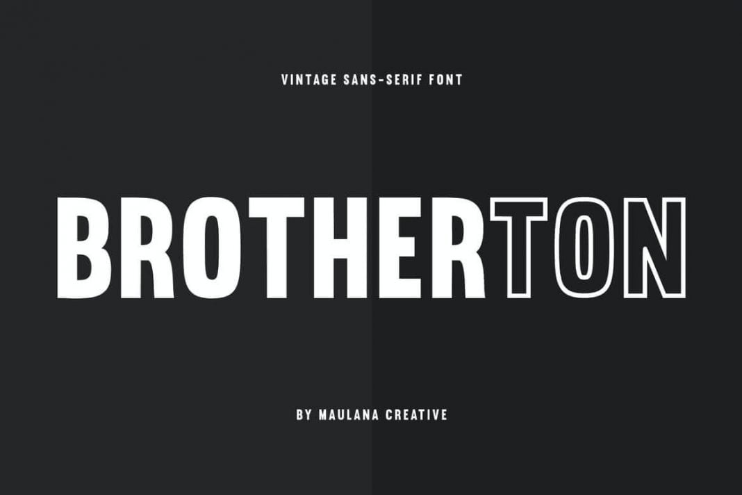 Brotherton Vintage Sans Serif Font Typeface