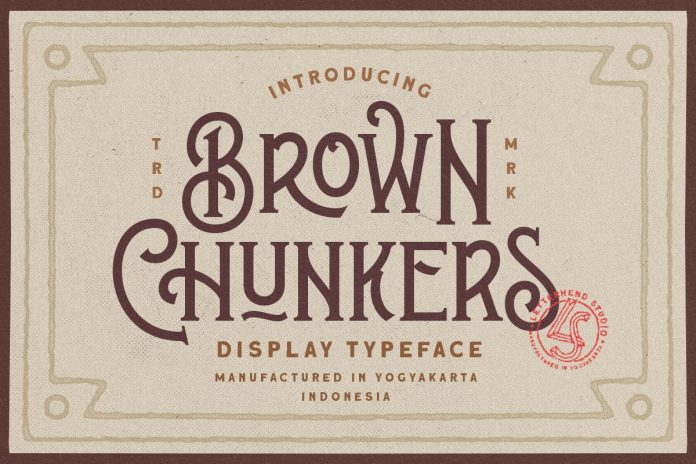 Brown Chunkers - Display Typeface Font