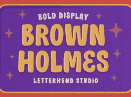 Brown Holmes from Letterhend Font