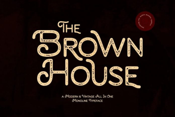 Brown House - Vintage Typeface
