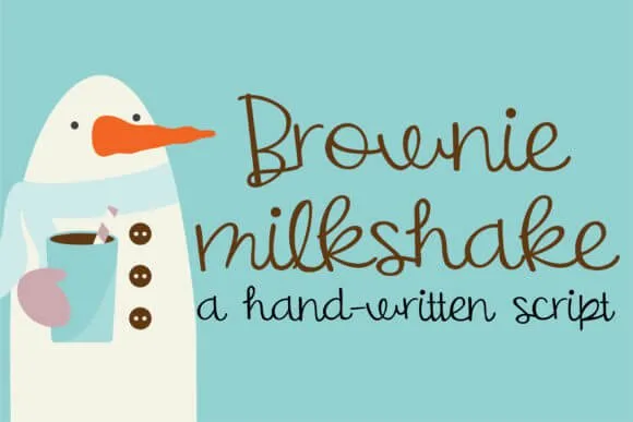 Brownie Milkshake Font