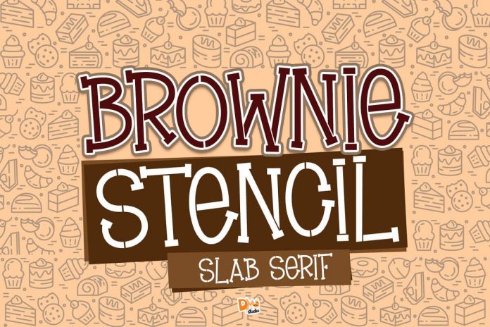 Brownie Stencil - Slab Serif Stencil Font