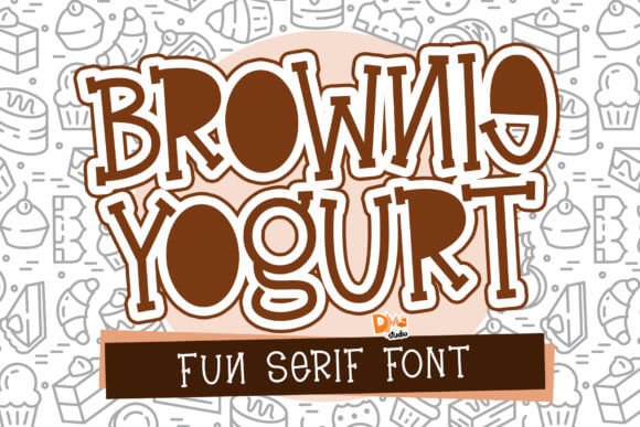 Brownie Yogurt Font