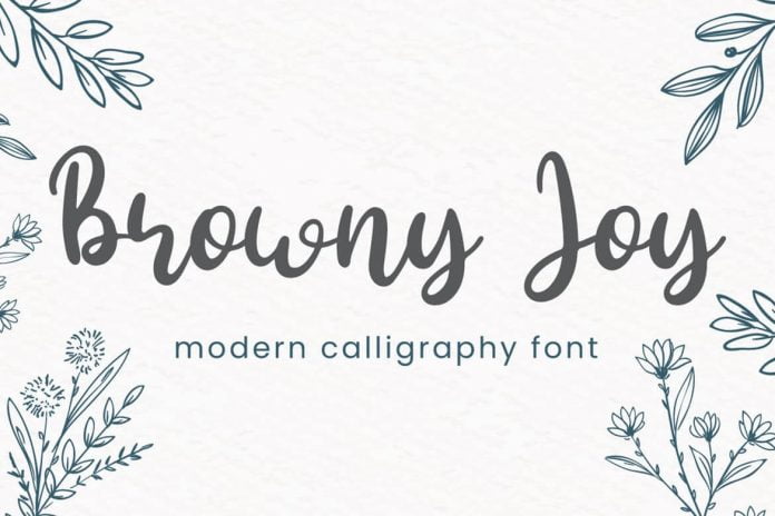Browny Joy - Script Font
