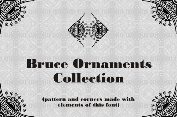 Bruce Ornaments Collection Font