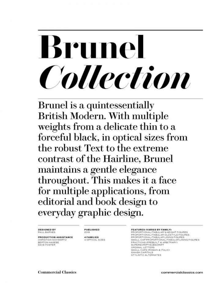Brunel Font Family