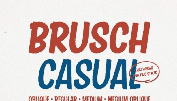 Brusch Casual Font