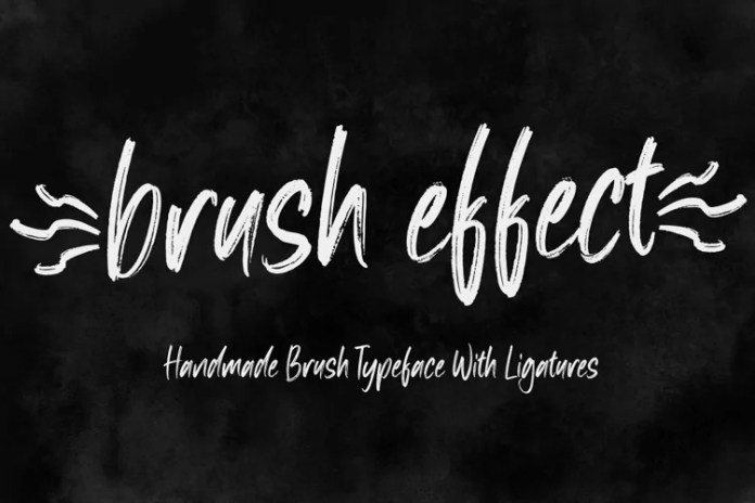 Brush Effect Script Font