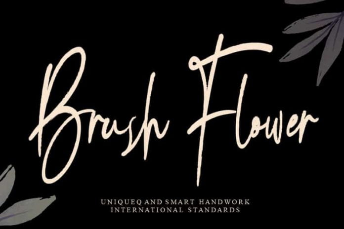 Brush Flower Font