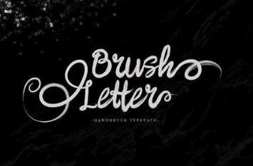 Brush Letter Font