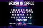 Brush in Space Font