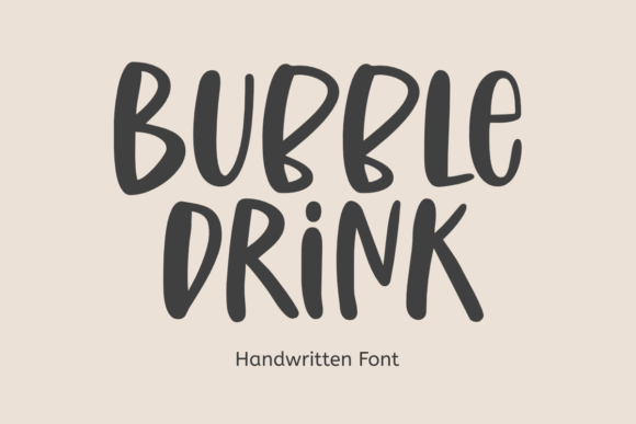 Bubble Drink Font