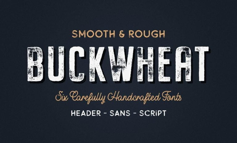 Buckwheat Vintage Font Collection Font Free Download