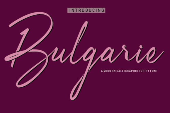 Bulgarie Font