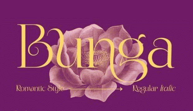 Bunga Romantic Font Bunga Romantic Font