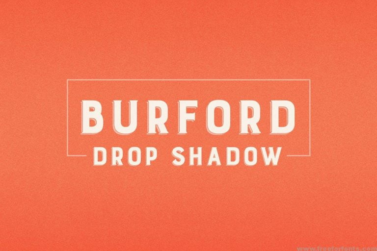 Burford Drop Shadow Font Free Download