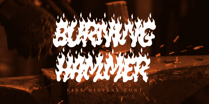 Burning Hammer Font