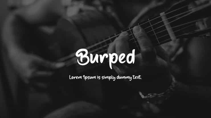 Burped Font