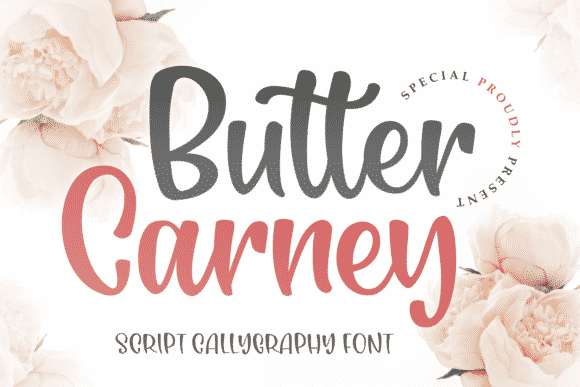 Butter Carney Font Butter Carney Font