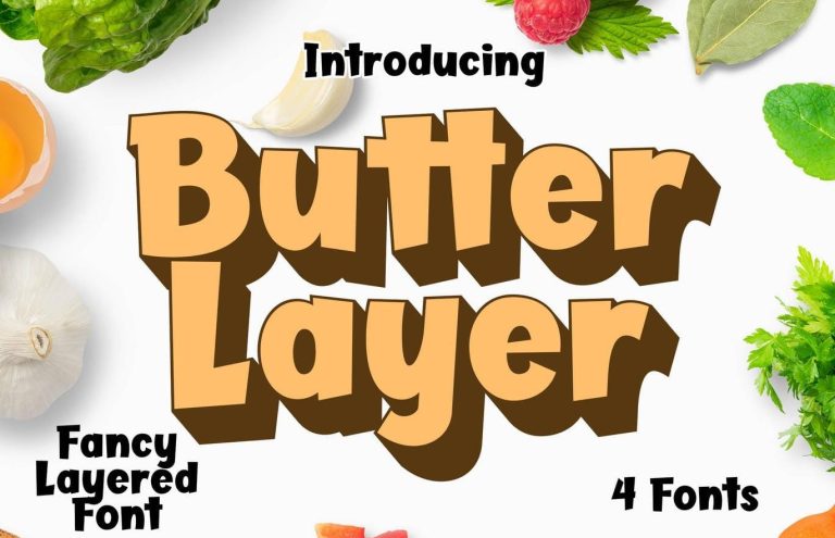 Butter Layer 4 Fonts Free Download