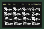 Butter Mellon Font
