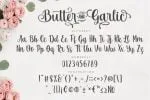 Butter and Garlic Font