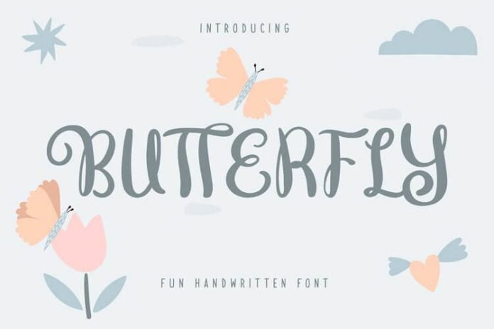 Butterfly Fun Handwritten Font
