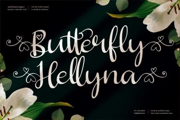 Butterfly Hellyna Font