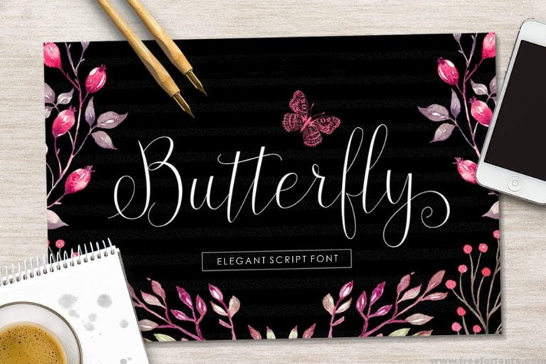 Butterfly Script Font Free Download
