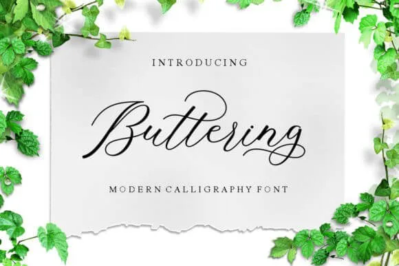 Buttering Font