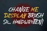 Button Grinder - Display Handwritten Font