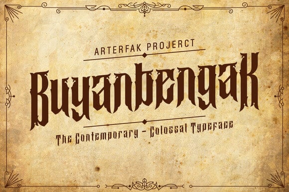 Buyanbengak Font