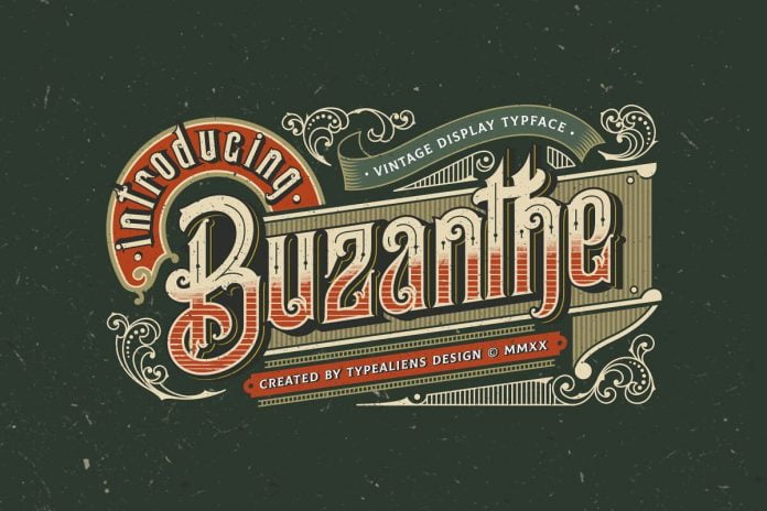 Buzanthe font with Extras