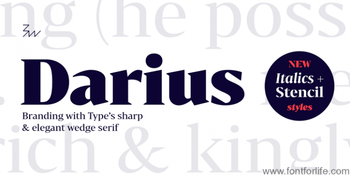 Bw Darius Font Family
